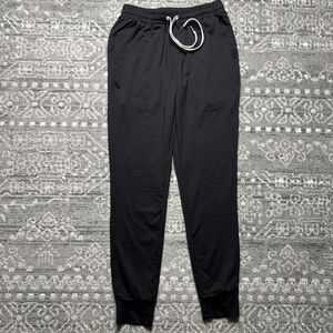 True Classic Jogger Pants Mens Small Black Loungewear Drawstring Pocket